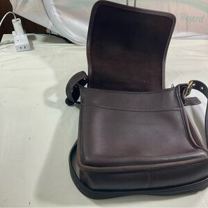 Coach Dark Brown Leather Crossbody Bag